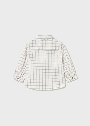 Boys Long Sleeve Plaid Shirt | Shadow