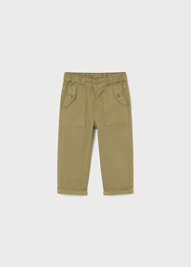Boys Twill Pocket Pant | Camel