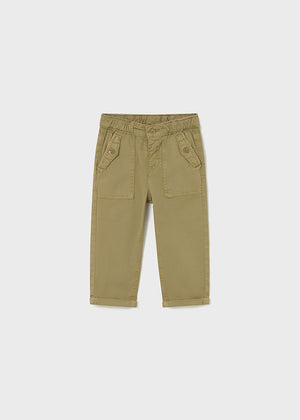 Boys Twill Pocket Pant | Camel