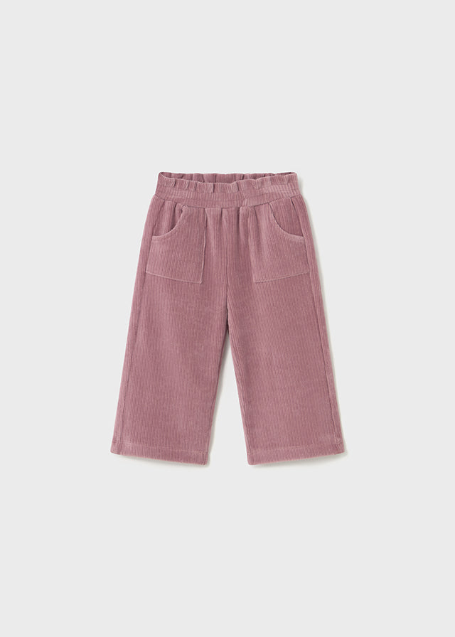 Girls Wide Leg Soft Cord Pants | Orchid