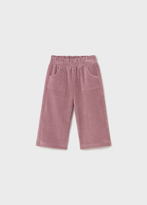 Girls Wide Leg Soft Cord Pants | Orchid