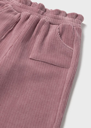 Girls Wide Leg Soft Cord Pants | Orchid