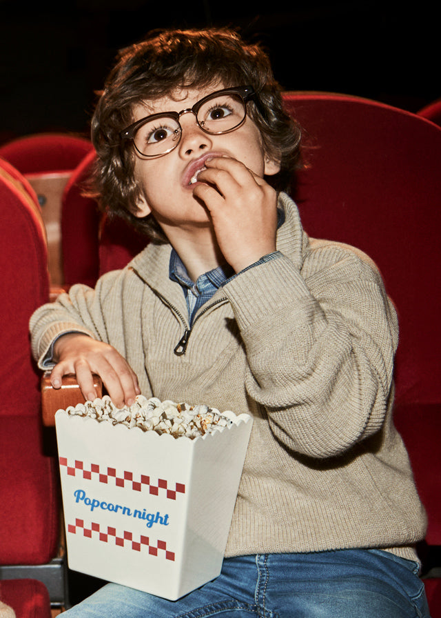 Boys Quarter Zip Sweater | Chai