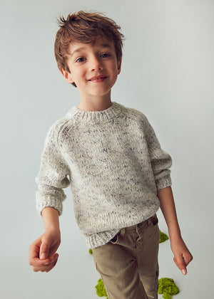 Boys Marled Knit Sweater | Cereal Mix