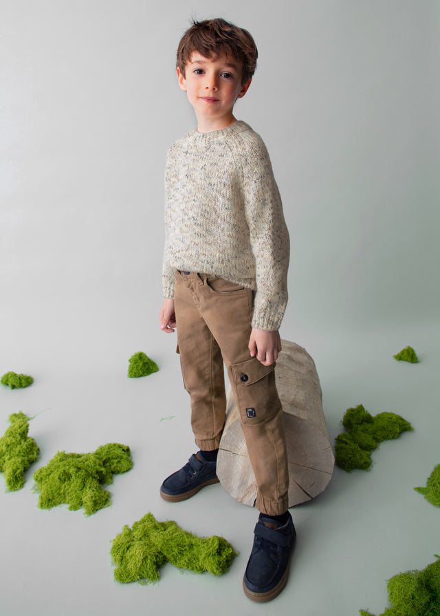 Boys Marled Knit Sweater | Cereal Mix