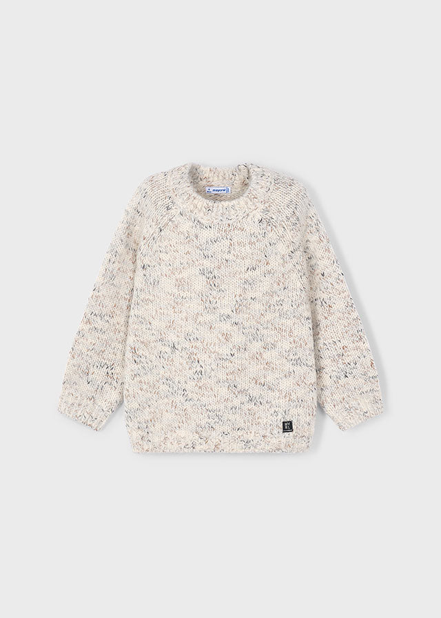 Boys Marled Knit Sweater | Cereal Mix
