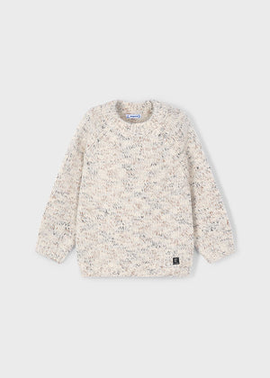 Boys Marled Knit Sweater | Cereal Mix