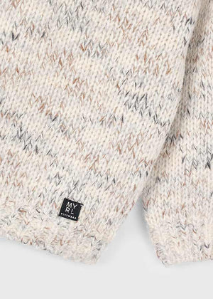 Boys Marled Knit Sweater | Cereal Mix