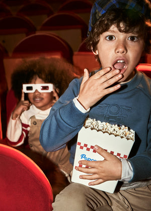 Boys Moto Embossed Sweatshirt | Steel