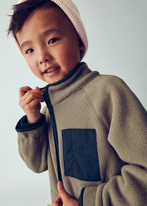 Boys Fleece Zip Up Jacket | Mud