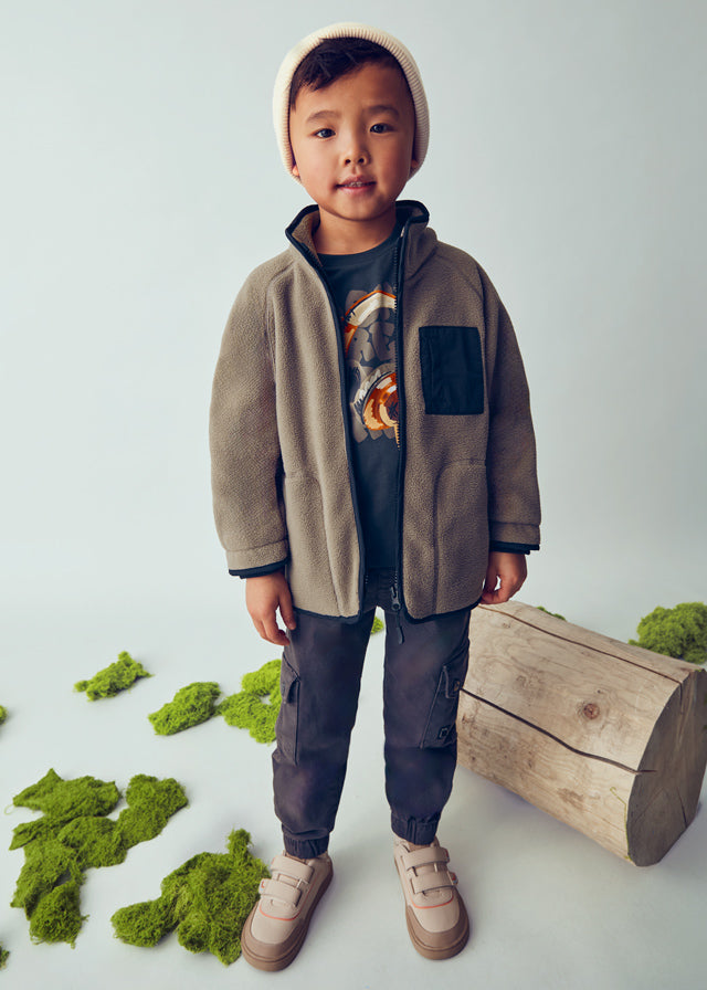 Boys Fleece Zip Up Jacket | Mud