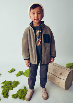 Boys Fleece Zip Up Jacket | Mud