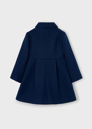 Girls Wool Peacoat | Navy
