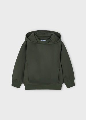 Boys Hooded Pullover Sweatshirt | Olive