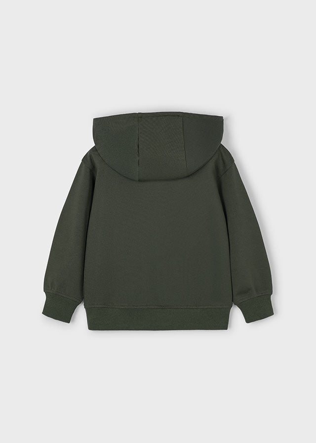 Boys Hooded Pullover Sweatshirt | Olive