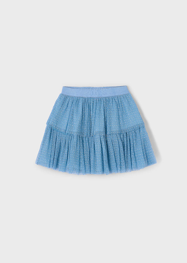 Girls Textured Tulle Skirt | Assorted