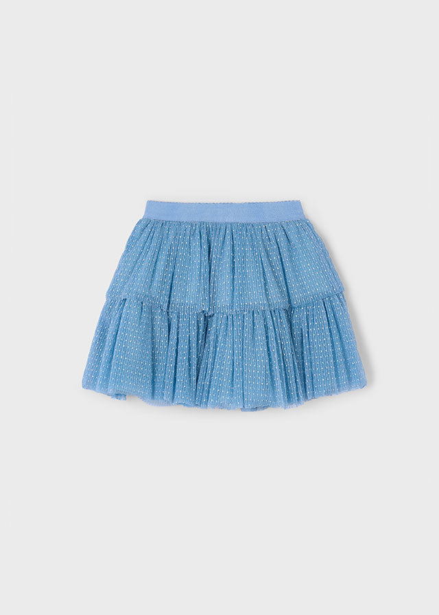 Girls Textured Tulle Skirt | Assorted