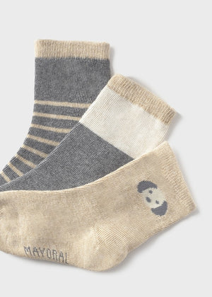 Boys Set of 3 Socks | Assorted