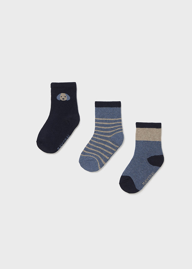 Boys Set of 3 Socks | Assorted
