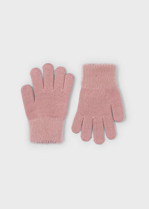 Girls Faux Fur Knit Gloves | Assorted