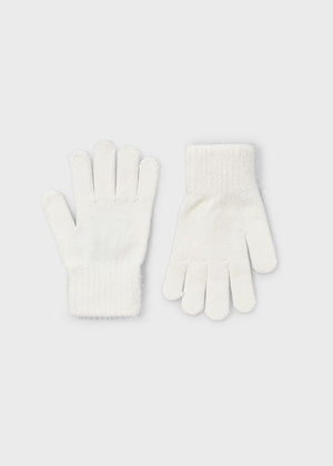 Girls Faux Fur Knit Gloves | Assorted