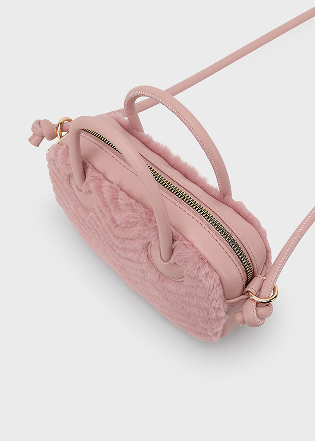 Faux Fur Handbag | Makeup Pink