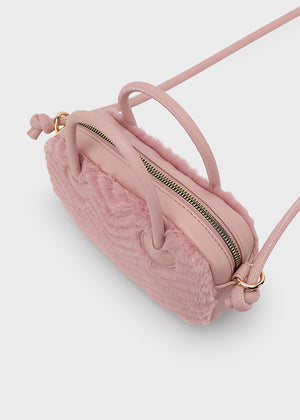 Faux Fur Handbag | Makeup Pink