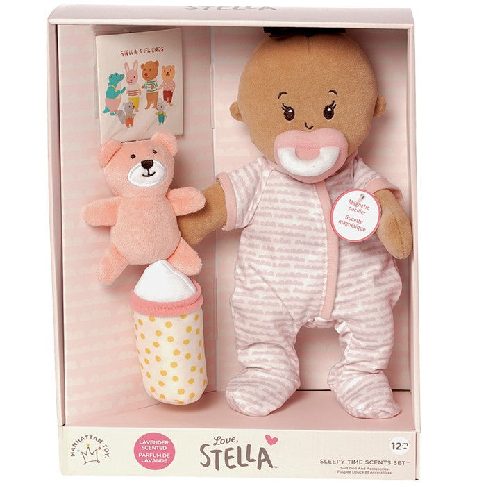 Love, Stella Sleepy Time Set | Beige Doll with Brown Tuft