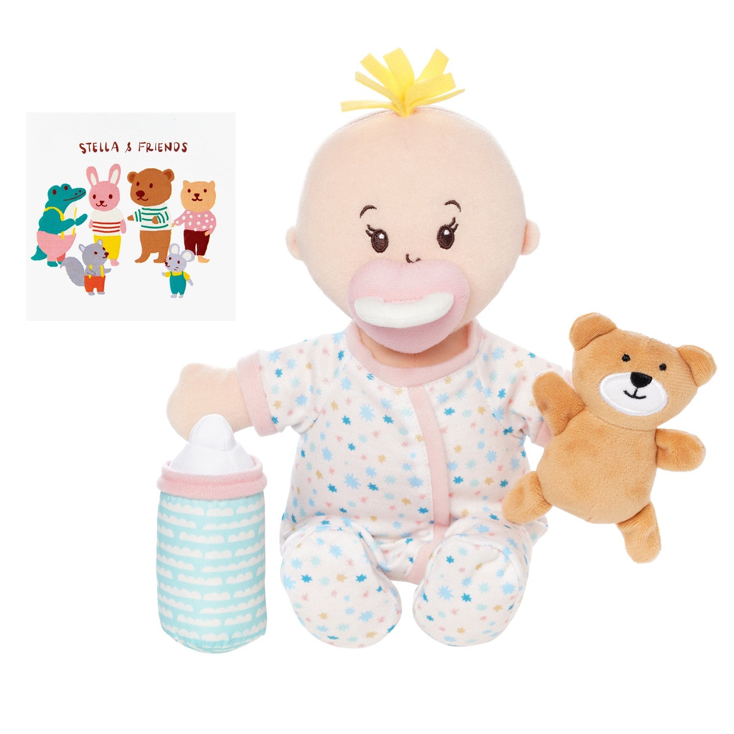 Love, Stella Sleepy Time Set | Peach Doll with Blonde Tuft