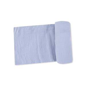 Soft Chambray Muslin Swaddle Blanket