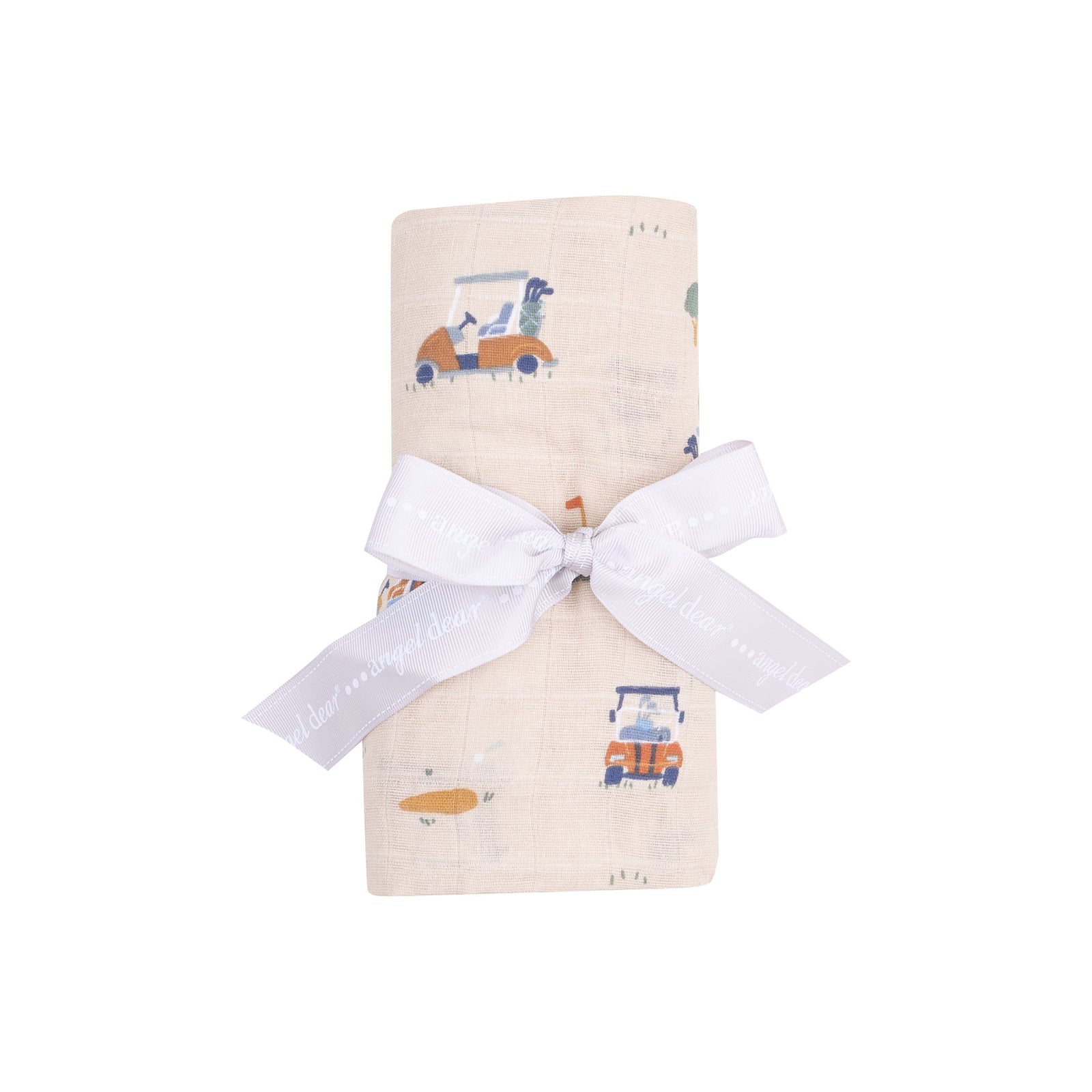 Golf Cart Cuties Muslin Swaddle Blanket