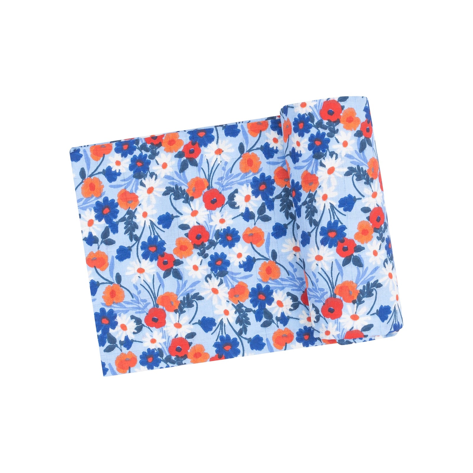 Poppy Days Muslin Swaddle Blanket