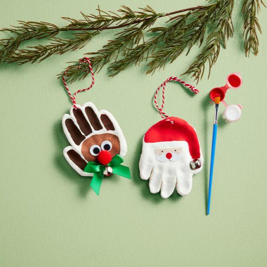 Christmas Handprint Ornament Kits | Assorted