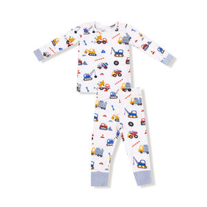 Crayon Construction Bamboo Long Sleeve Pajama Set