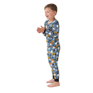 Costumed Ghosts Glow-in-the-Dark Bamboo Long Sleeve Pajama Set