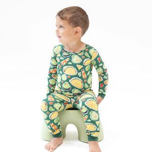 Happy Tacos Bamboo Long Sleeve Pajama Set