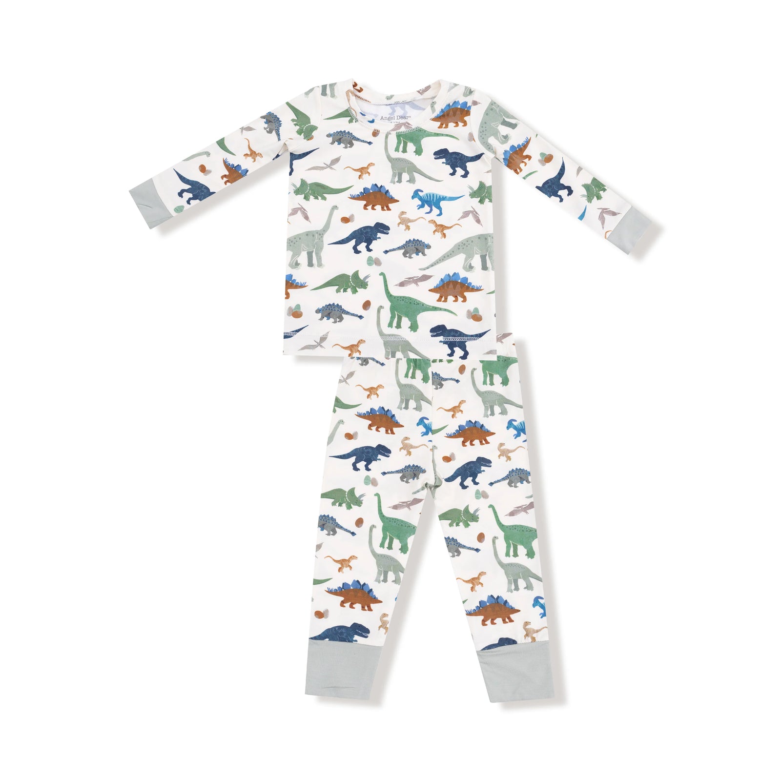 Washy Dinos Bamboo Long Sleeve Pajama Set