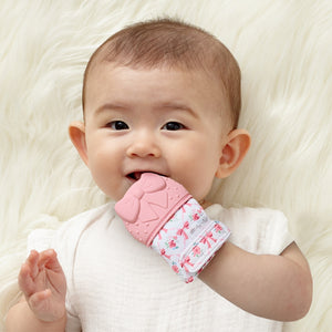 Itzy Mitt™ Silicone Teething Mitts | Bow