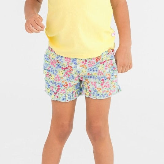 Petaling Around |  Ruffle Trim Woven Shorts