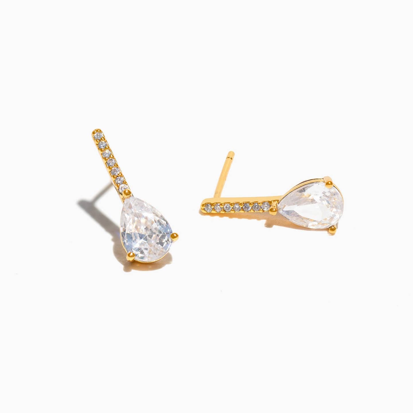 Cape May Pear Studs | 18k Gold Plated