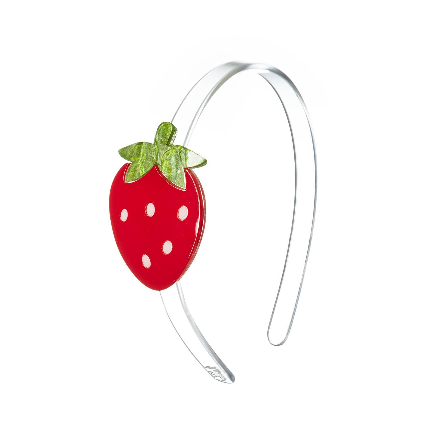 Red Strawberry Acrylic Headband
