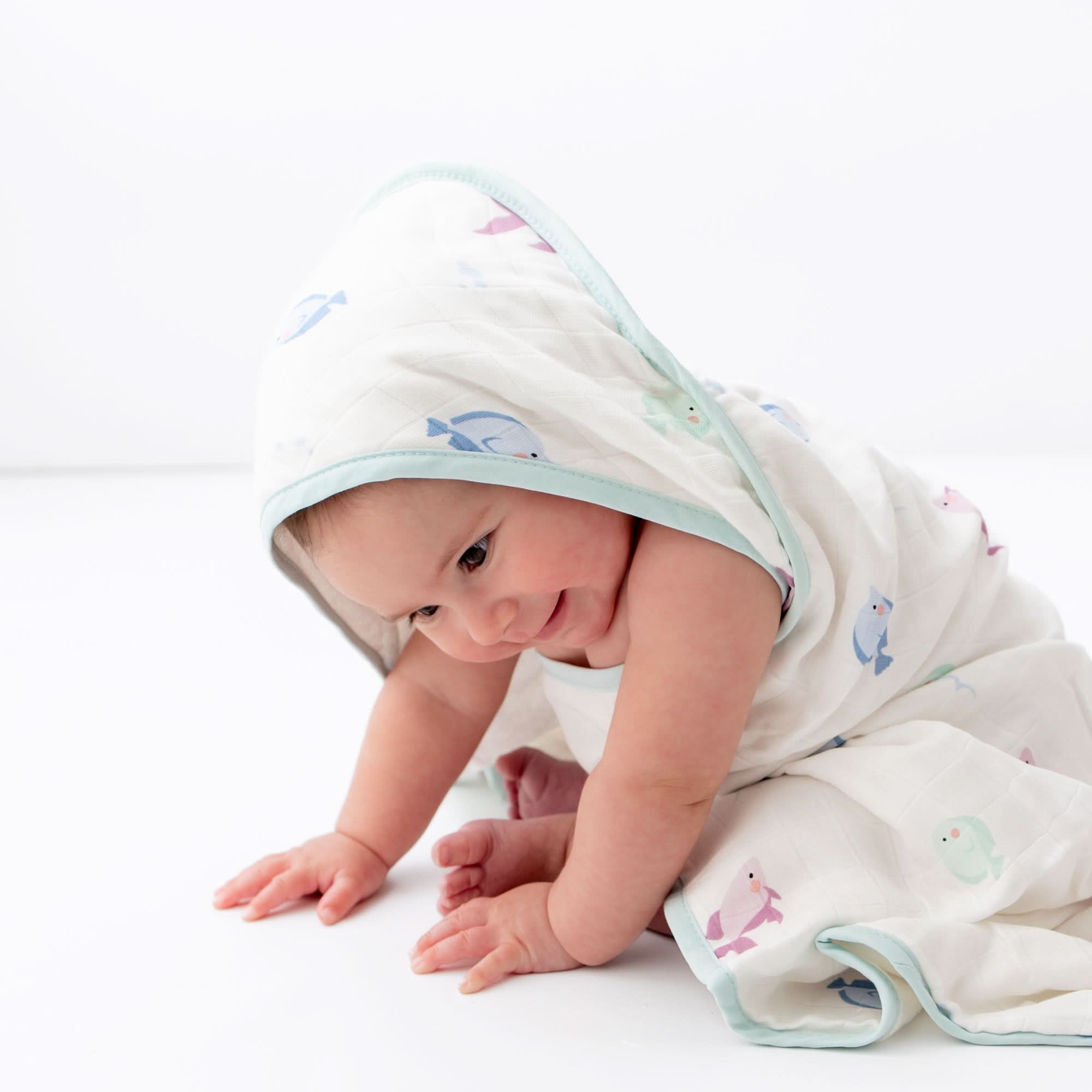 Hooded Towel Set | Fish