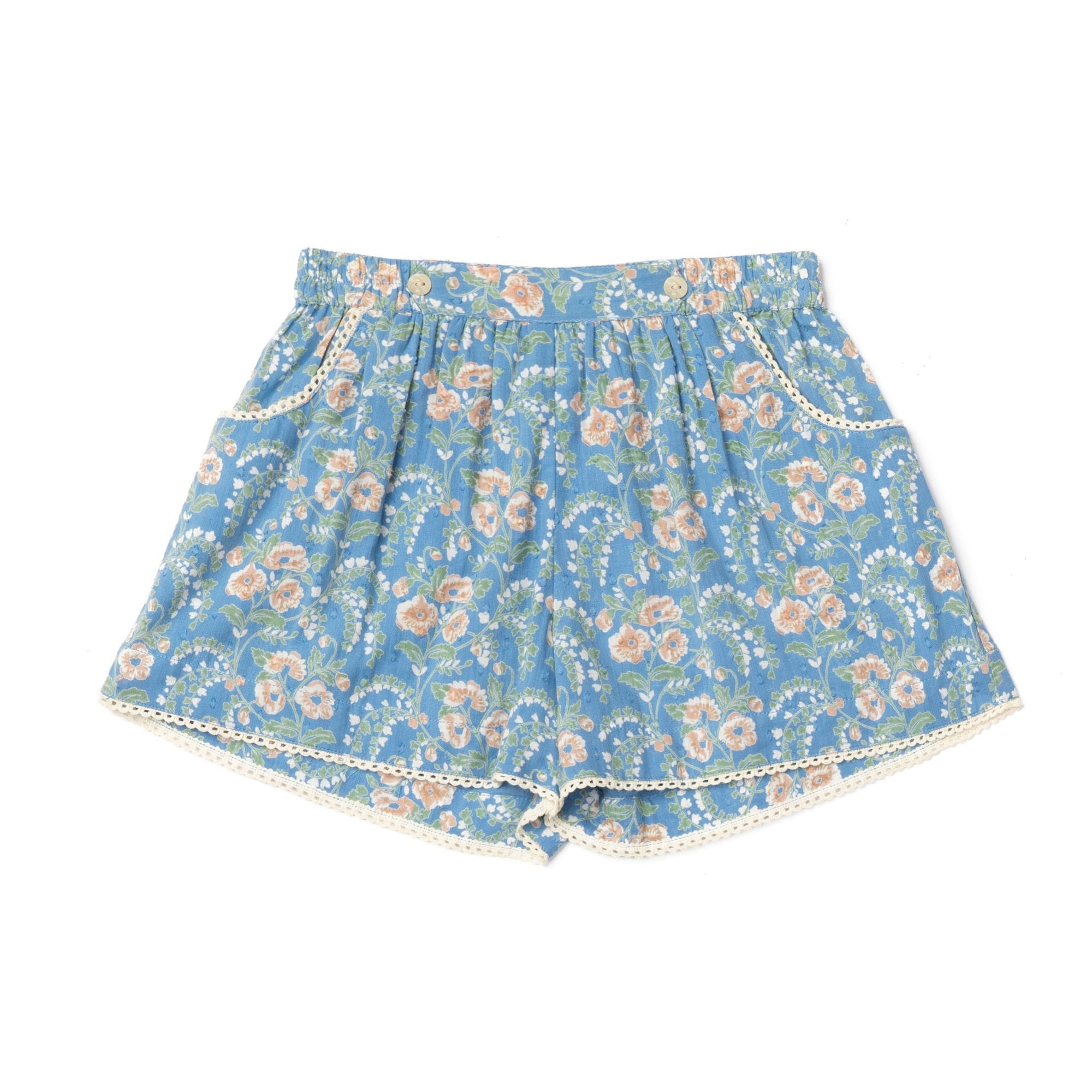 Begonia Summer Shorts | Summer Blooms Print