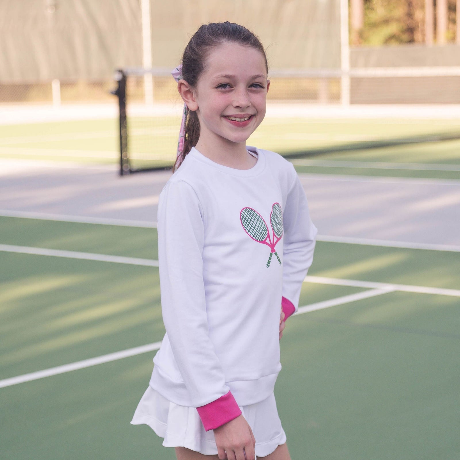 Alex Sweatshirt | Daisy White Tennis