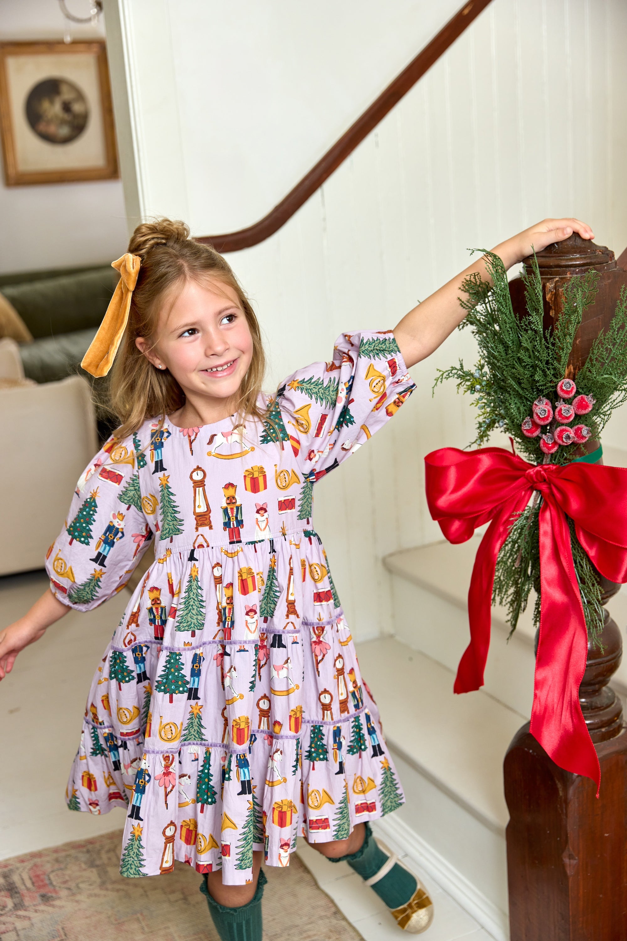 Peachy Dress | Lavender Nutcracker