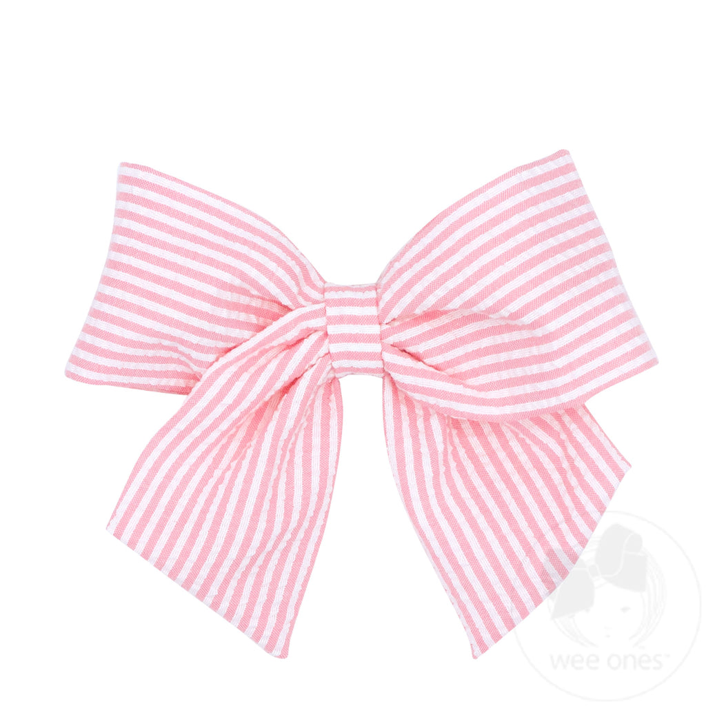 King Genuine Seersucker Fabric Bowtie with Tails | Assorted