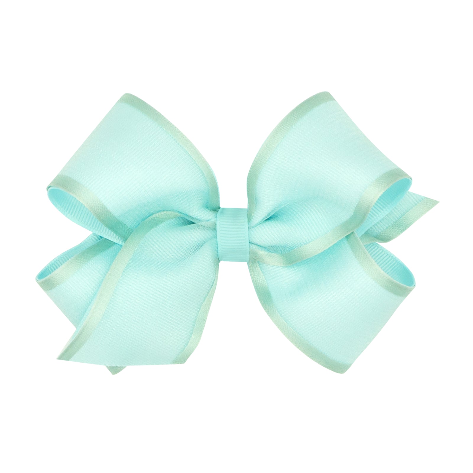 Organza Satin Edge Overlay Grosgrain Hair Bow | Assorted