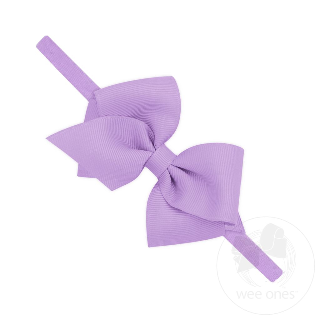 Extra Small Grosgrain Bow on Matching Skinny Nylon Band | Assorted