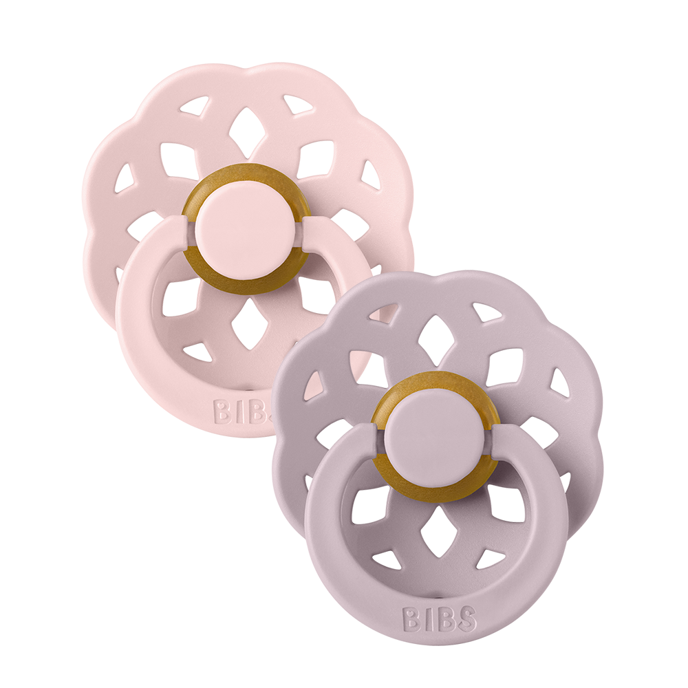 Boheme Natural Latex Pacifier 2 pack | Blossom / Dusky Lilac