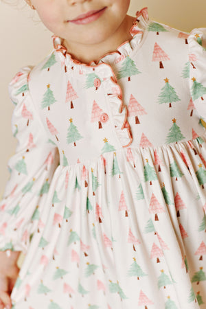Pink Christmas Butterknit Gown